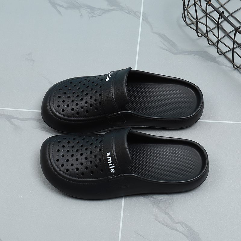 Closed Toe Sandals Women's Lightweight Non Slip Outdoor Summer Fashion Flats Seaside Beach Hole Shoes Easiest For Match_voghion.com