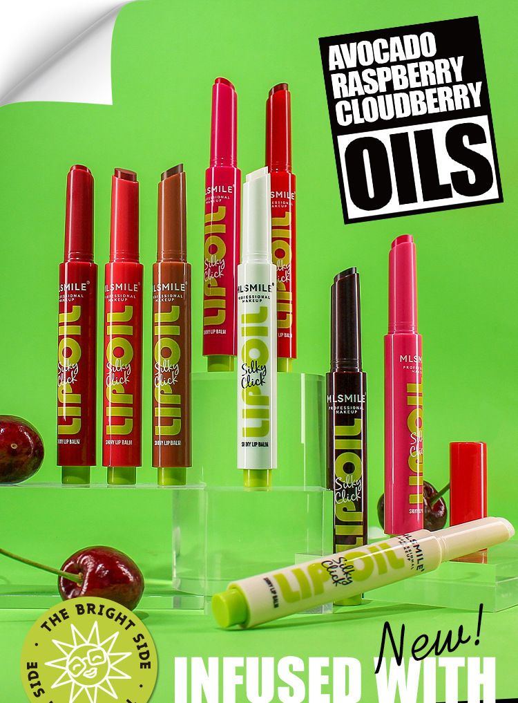 MLSMILE 9 - Color Push - Button Lipstick - Hydrating, Glossy, Mirror Shine, Dewy Plump | Solid Lip Balm + Lip Gloss Hybrid For Moisturized Lips_voghion.com