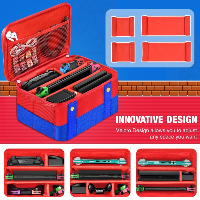 Grote draagtas voor Nintendo Switch-console Reistas met comfortabele handgreep voor Switch Joycon-gameaccessoires_voghion.com