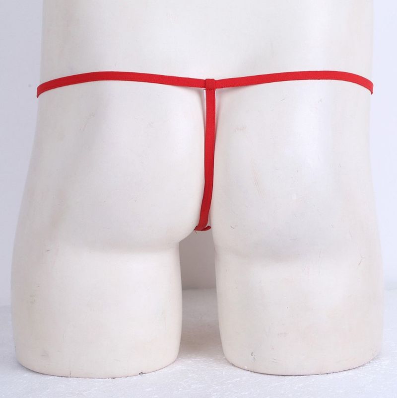 Dessous Mini Badeanzug Bademode Unterwäsche Männer Sexy Tanga Dreipunkt Bikini Badehose T-förmige Höschen_voghion.com