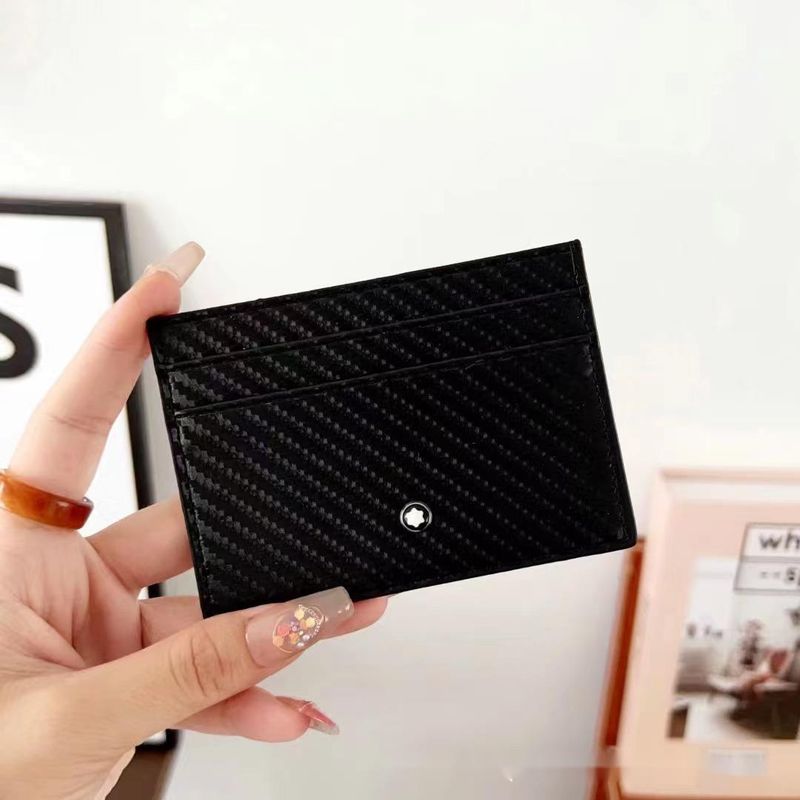 Nuovo portadocumenti con clip semplice, ultrasottile, con più scomparti per carte, unisex, marchio alla moda_voghion.com