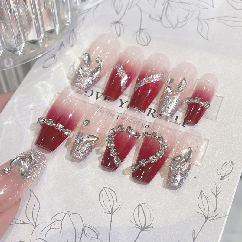 New Diamond Ins Advanced Pure Desire Style Wearing Love Nail Patch A43_voghion.com