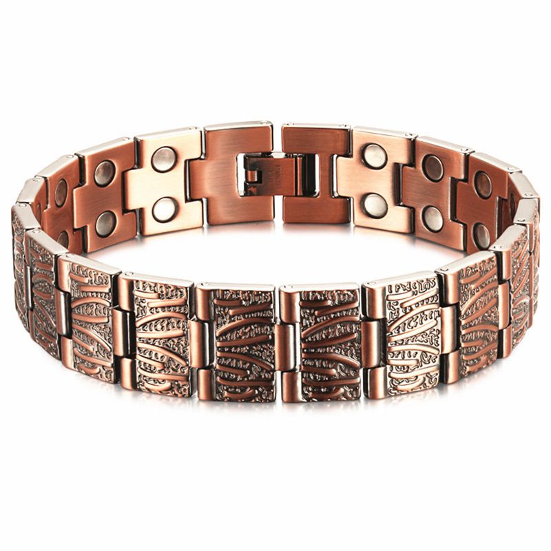 Red Copper For Men, Detachable Bracelet, Magnetic Therapy, Fashionable High-end Sense Bracelet Jewelry_voghion.com