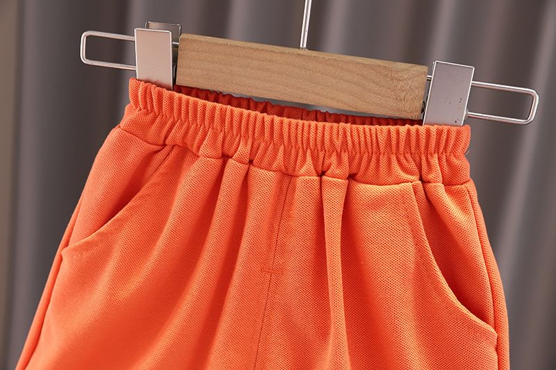 Ensemble deux pièces pour garçons, short à manches courtes, ours de poche, dessin animé, à la mode, pour bébé, nouvelle collection été 2024_voghion.com