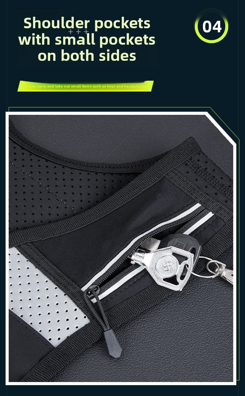 Cross-border Marathon Mesh Breathable Multi-functional Sports Vest Outdoor Mountaineering Bag Trail Running Backpack_voghion.com