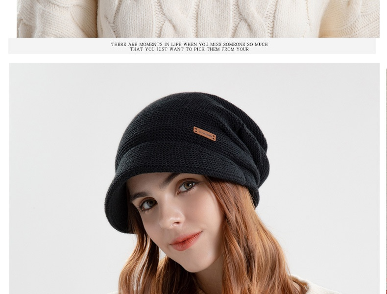 9960 Gorro de invierno de felpa para mujer, gorro cálido para exteriores con ala ancha, protección para la cara y los oídos pequeños,_voghion.com