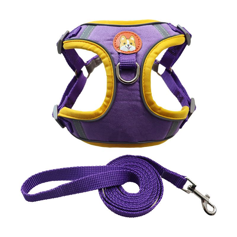 Anti-Escape Cat Chest Harness All-Season Breathable Pet Set Dog Walking Leash_voghion.com