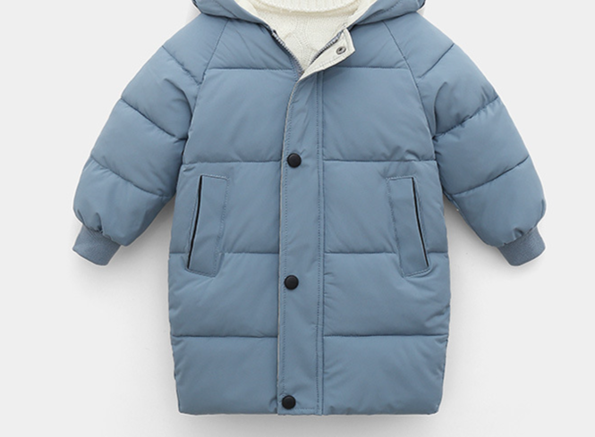 Kinderbekleidung Wattierte Kinderjacke für Jungen und Mädchen, Daunenjacke, wattierte Jacke für Babys, mittellanger Mantel_voghion.com