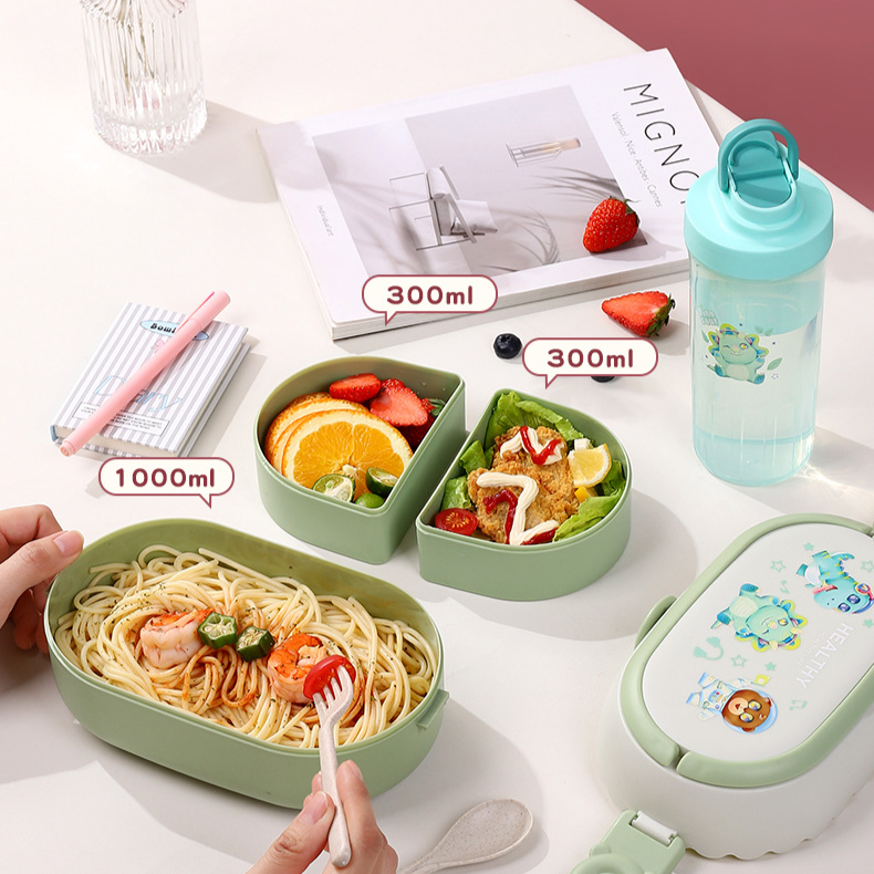 Dopamine Lunch Box Student Lunch Box Office worker Double-layer compartment fresh-keeping box Microwave Heating Lunch Box_voghion.com
