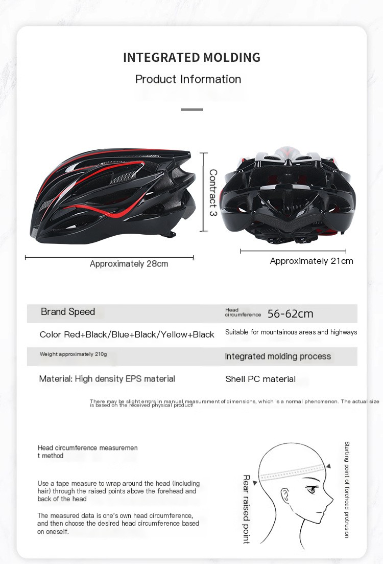 Casco da ciclismo per esterni casco da bicicletta leggero traspirante a forma integrata casco da montagna per protezione stradale_voghion.com