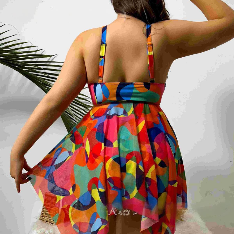 Maillot de bain tankini grande taille pour femme - Maillot de bain deux pièces élégant et confortable pour la natation et la plage_voghion.com
