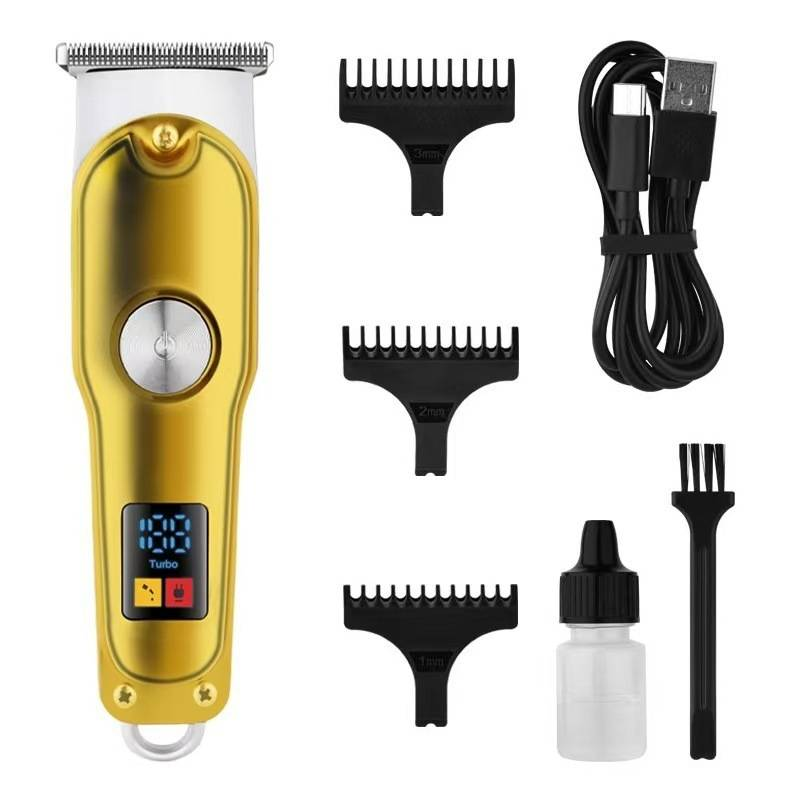 Professional Cordless Hair Clipper For Men & Women - Rechargeable Titanium Alloy Blade, Adjustable, Quiet, Waterproof, For Home & Pet Grooming_voghion.com