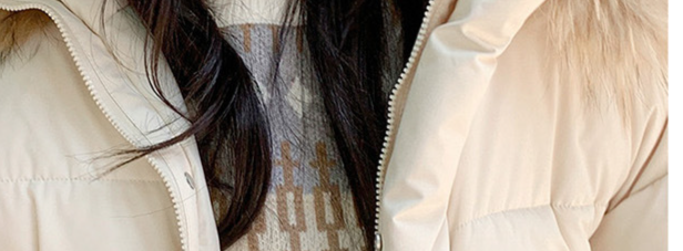Short Puffer Coat For Women – Winter Warm Jacket With Belt & Double Breasted Buttons (Black/Khaki/Beige) | Cozy & Stylish (M-XXL)_voghion.com