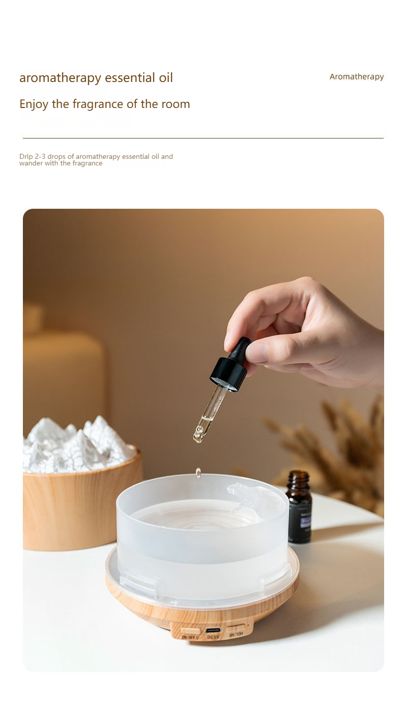 Lava-Vulkan-Aroma-Diffusor & Luftbefeuchter mit Flammeneffekt – USB-betriebener Ultraschall-Diffusor für ätherische Öle für Zuhause, Büro, Schlafzimmer_voghion.com