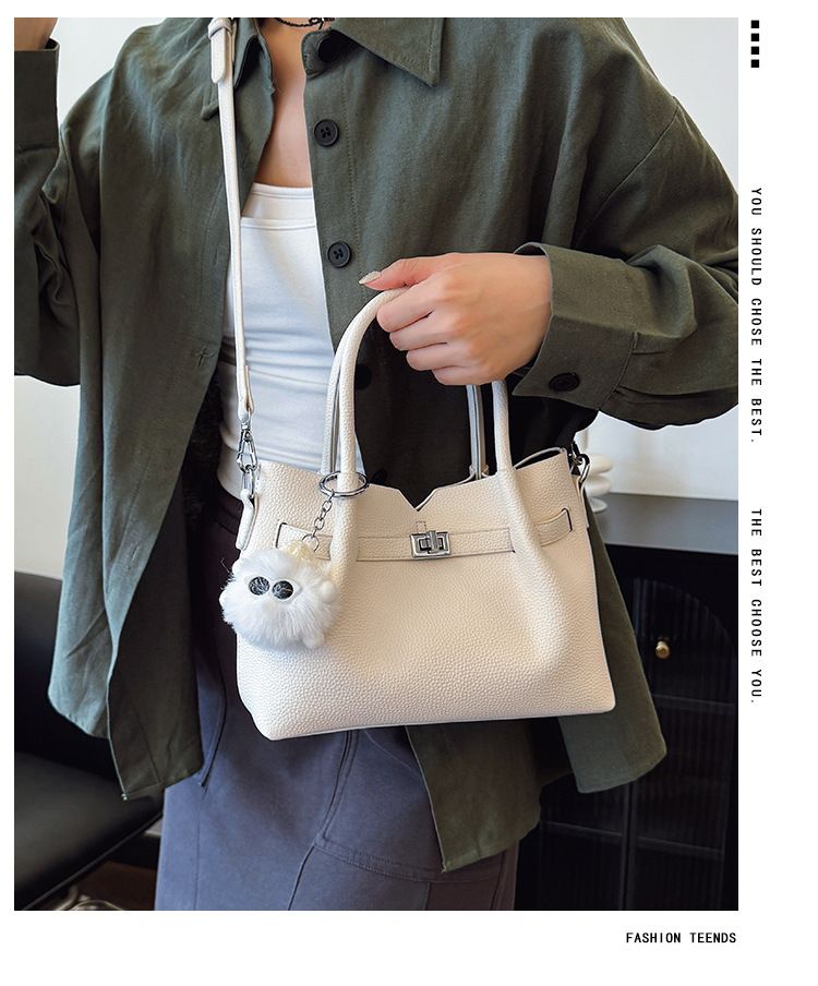 Borsa a secchiello personalizzata alla moda per donna, borsa a tracolla sottobraccio, borsa a mano casual da pendolare_voghion.com