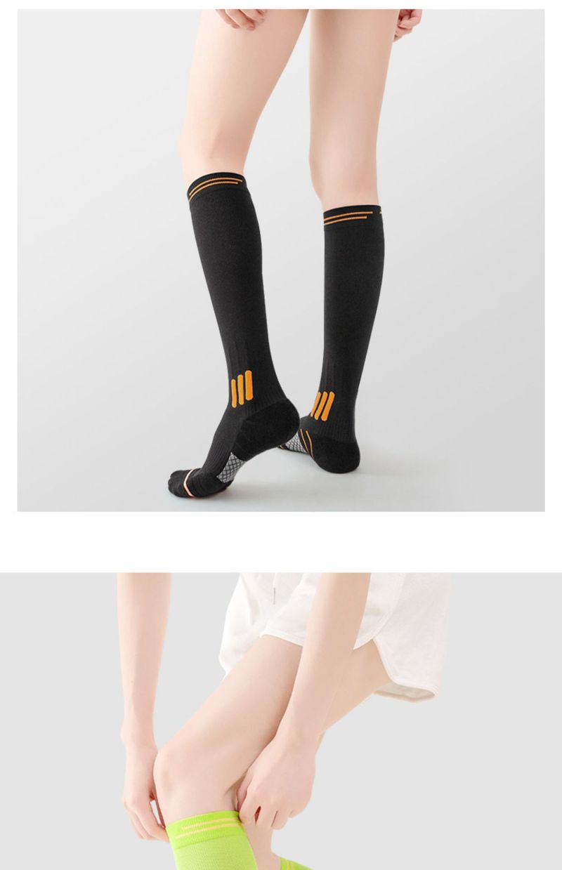 Manicotti a compressione per le gambe per corsa, escursionismo e sport: traspiranti, antiscivolo e con supporto muscolare (unisex, diversi colori e opzioni fino al ginocchio)_voghion.com
