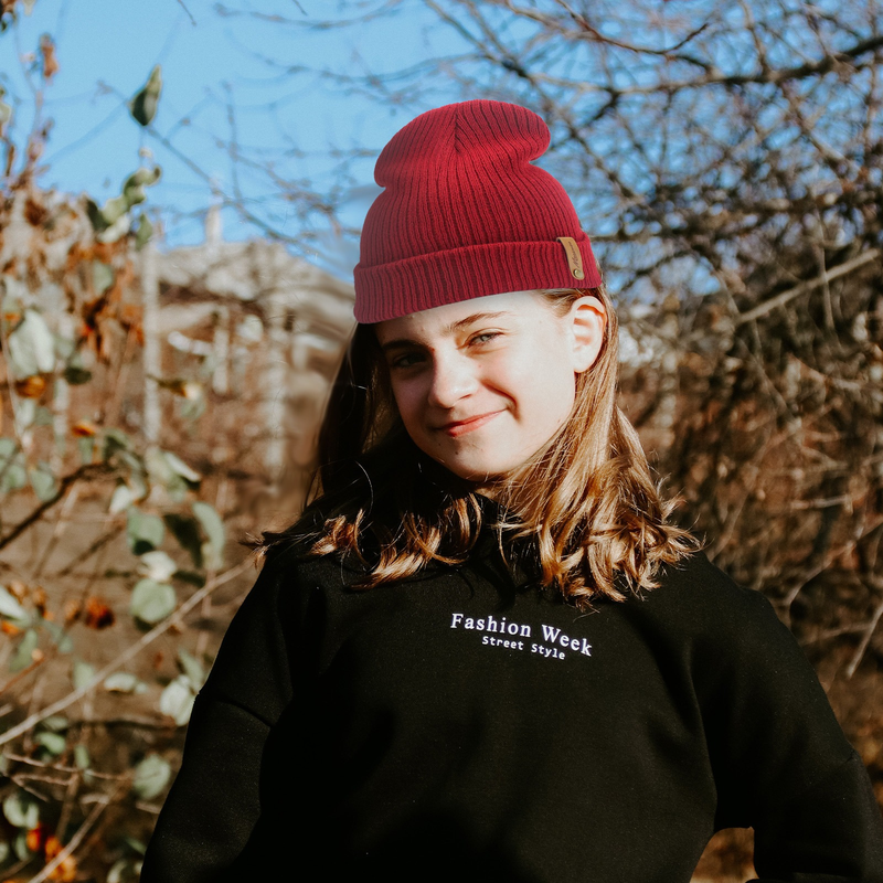 Neue Wintermütze für Frauen, gestrickt, Korea-Mütze, Thic Sullies-Hut, Herbst, im Freien, warme Streetwear-Caps, Rot, Schwarz, Weiß_voghion.com