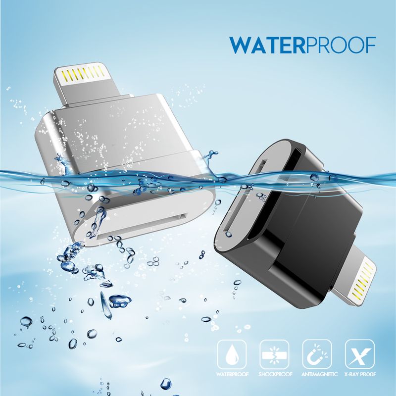 TF Kart Okuyucu Tak ve Çalıştır Lightning - MicroSD Adaptörü iPhone 6/6s/6Plus/7/7Plus/8/X Usb/Otg/Lightning İçin Sürücüye Gerek Yok 2'si 1 Arada_voghion.com
