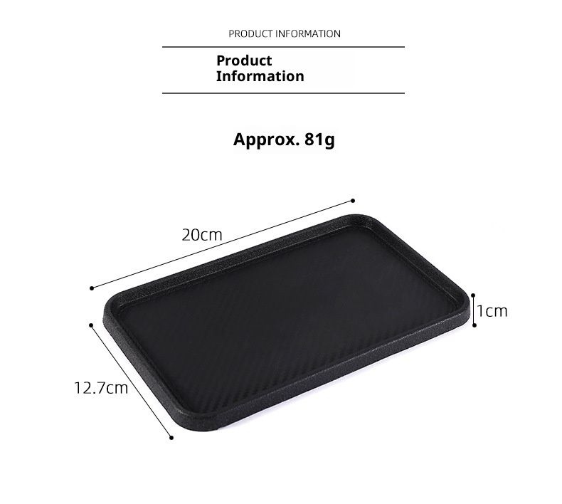 Small Deng Multifunktionale, faltbare Handyhalterung mit Aufbewahrungsmöglichkeit für kleine Gegenstände, rutschfeste Automatte aus Silikon_voghion.com