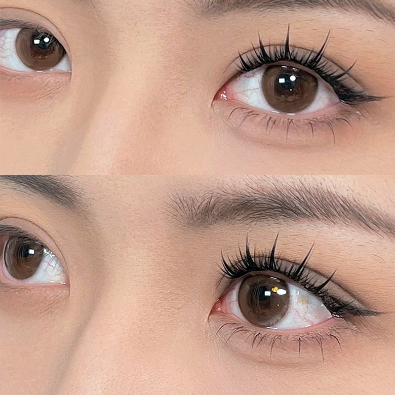 Große Kapazität, 10 Reihen, Spire Wheat Spike, falsche Wimpern, dichter Fischschwanz, Selbstverlängerung, Make-up-Tool, 10-teiliges Set_voghion.com