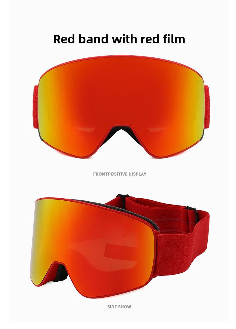 2025 New Mountaineering Goggles For Men And Women, Double Layer Anti-Fog, Snap-On Prescription Magnetic Ski Goggles,_voghion.com