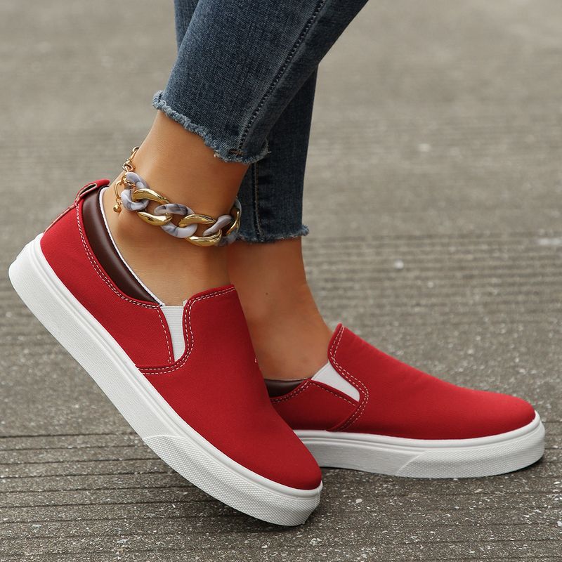 Novos sapatos de salto grosso com salto único, cano baixo, moda grande, esportivos e de lazer para mulheres_voghion.com