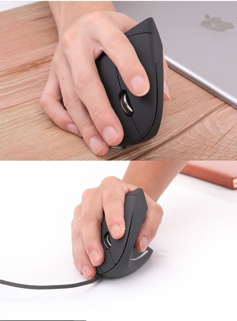 Digitex Digitex 5th Generation Rechargeable Left-Handed Wireless Wired Vertical Mouse Dropshipping_voghion.com