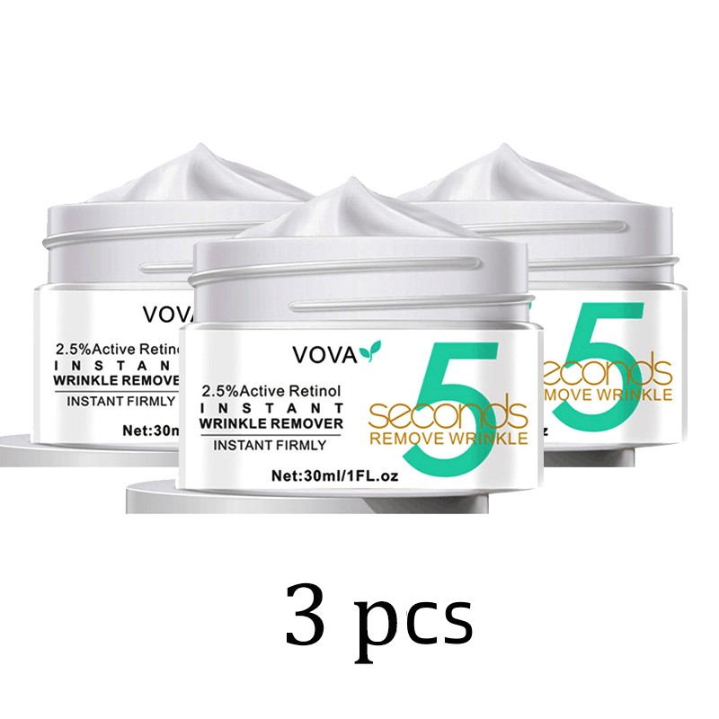 2-5 stk. retinol øyeblikkelig rynkefjerningskrem 5 sekunder løft fast anti-aldring forbedrer poser falmer fine linjer ansiktspleieprodukt_voghion.com