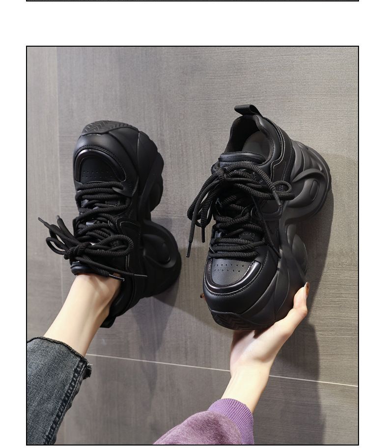 Zeigen Sie Little Dad für Frauen Innenhöhenerhöhung 2024 Frühling Neu Vielseitig Farbblock Dick OLED Casual_voghion.com