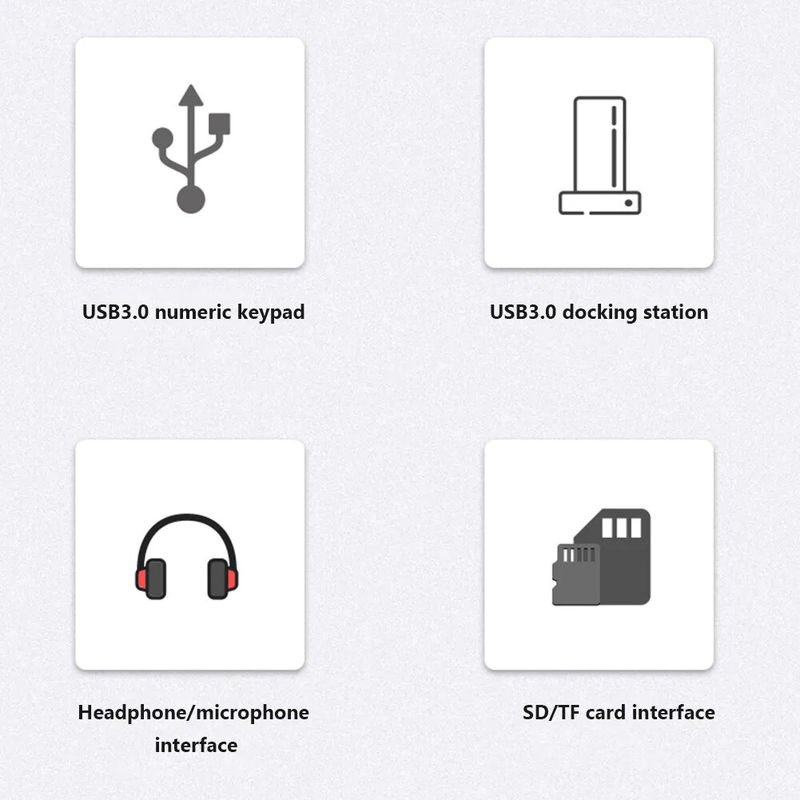 Eys pavé numérique pavé numérique USB3.0 HUB clavier numérique pour comptabilité ordinateur portable ordinateur de bureau numéro Ultra mince_voghion.com