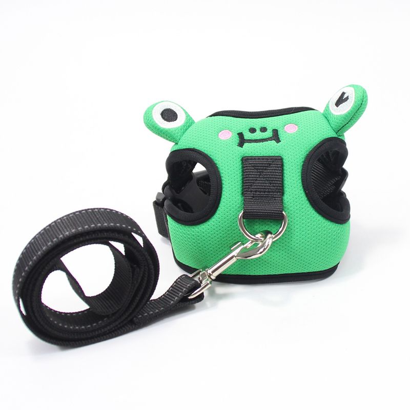 Es Frosch Kleine Niedliche Haustier Geschirr Stil Hund Walking Leine Für Teddy Corgi_voghion.com