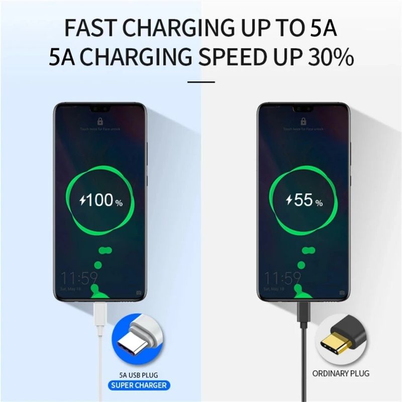 Câble de charge rapide USB A vers Type C 10 A pour téléphone portable Samsung_voghion.com