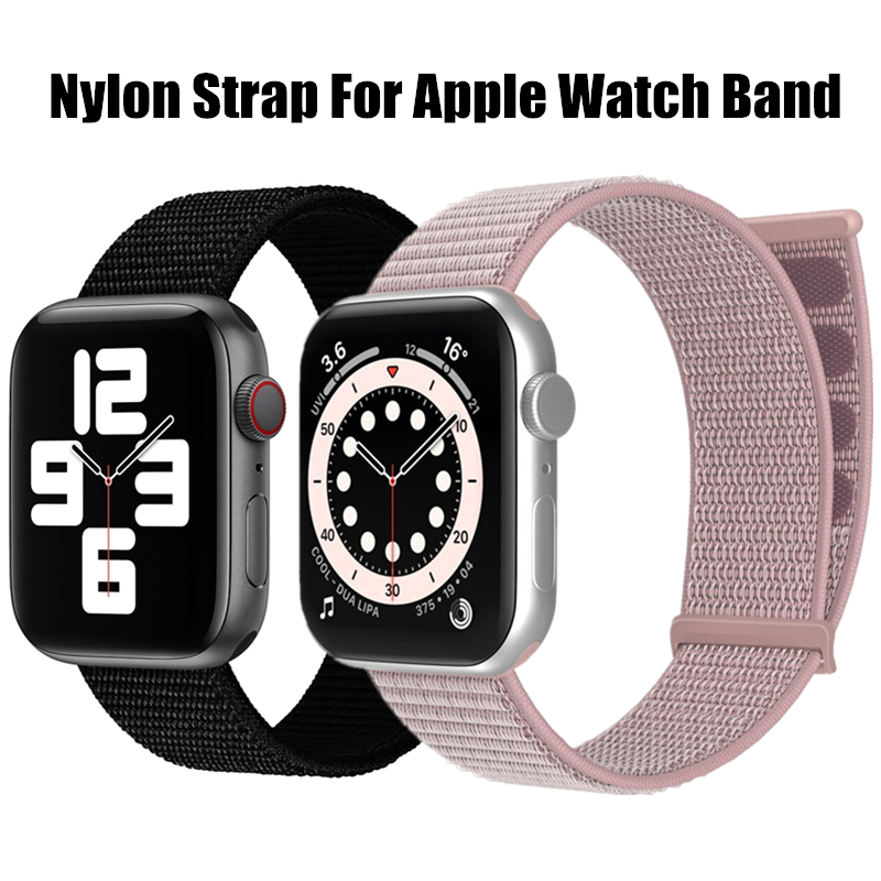 Yumuşak Naylon Kayış Apple Watch Band için 40mm 44mm 42mm 45mm Moda Spor İzle Bileklik iWatch Serisi 8 7 6 5 4 3 2 1 SE_voghion.com