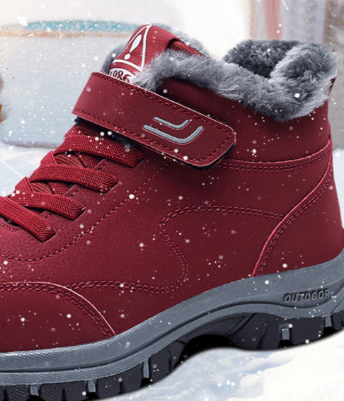 Stivali da neve transfrontalieri per uomo e donna Scarpe invernali in cotone addensato in velluto Caldo a metà polpaccio Alto all'ingrosso Disponibile_voghion.com