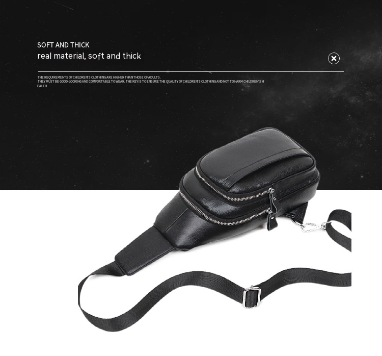 Il primo strato di borsa da petto da uomo in pelle di vacchetta, borsa a tracolla alla moda coreana, borsa a tracolla, borsa da lavoro alla moda, borsa casual per studenti_voghion.com