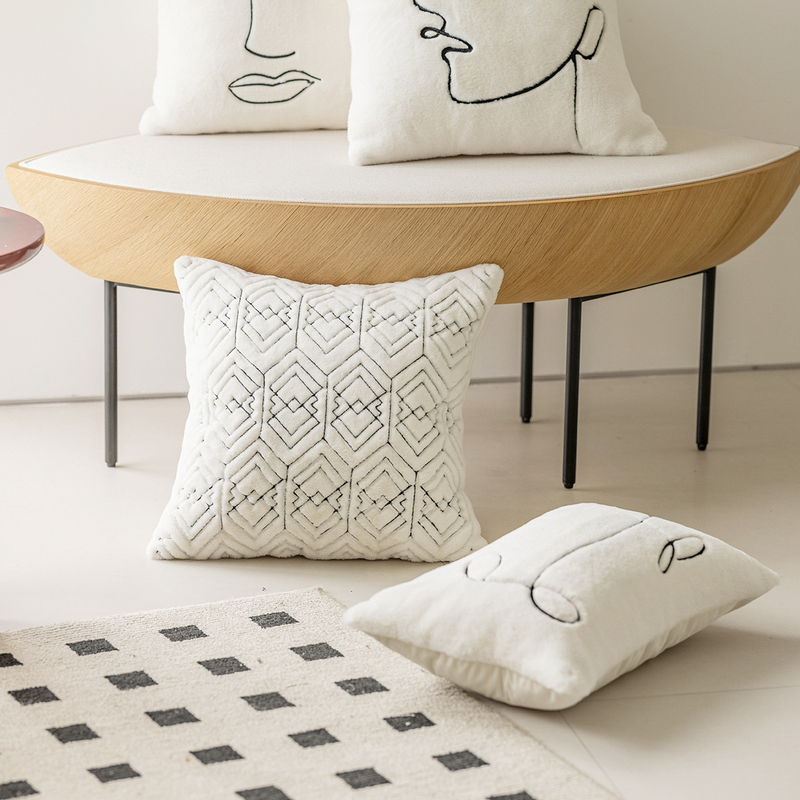 Wholesale of plush pillowcases in Instagram style, living room decoration, pillows, bedside cushions, bed backrest pillows_voghion.com
