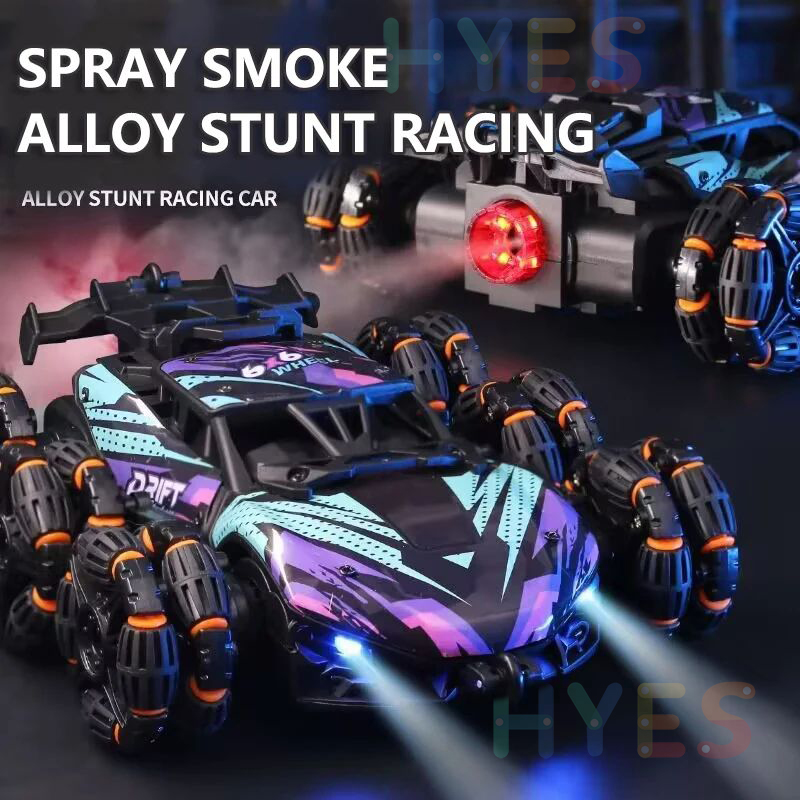 Six Wheels Rc Stunt Automobilių žaislai Purškiamas sukimas 1:20 6WD Flips High Speed Drift Nuotolinio valdymo pultelis Madingas galingas vairavimo Rc žaislas Dovanos atostoginiams vaikams_voghion.com