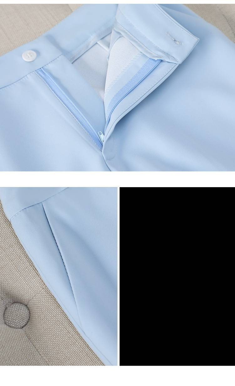 Women's Clothing High end Butterfly Sleeve Chiffon Suit Set Fashionable Waist Temperament Formal Suit_voghion.com