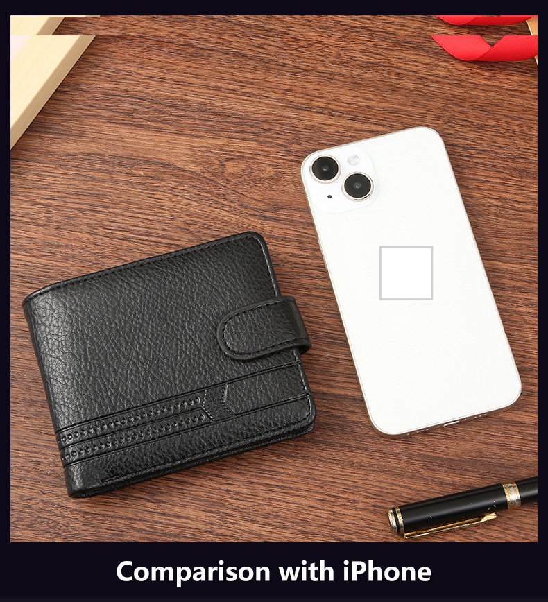 Men's Wallet Card Cases Pu Leather Short Zipper Buckle Wallet Wallet Coin Wallet_voghion.com