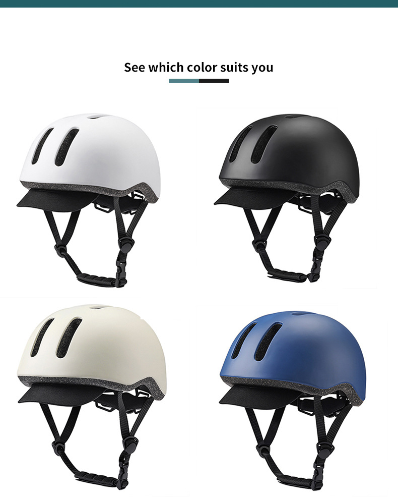 Urban Commuter Fahrradhelm für Damen und Herren – Atmungsaktiver Ganzjahres-Fahrradhelm mit stylischem Design_voghion.com
