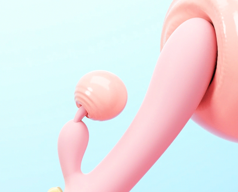 Vibration Stick Masturbation Massage Stick Moon Rabbit Soft Sticky Stick Double Shock Vibration Stick Emotional Release Tool Small Toy_voghion.com
