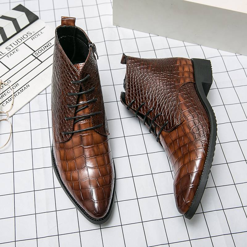 Cowboystiefel Herren Echte Stiefel für Herren Schuhe Luxusschuhe Hochwertiges Kleid Booty Man Casual Sneakers Herrenschuh Knöchel_voghion.com