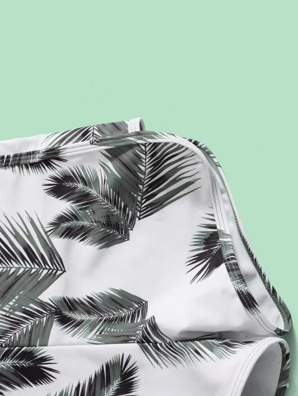 Női ruházat Divat Szexi Bikini Bikini Többszínű Tollmintás Dupla Nadrág Háromrészes Női Fürdőruha_voghion.com