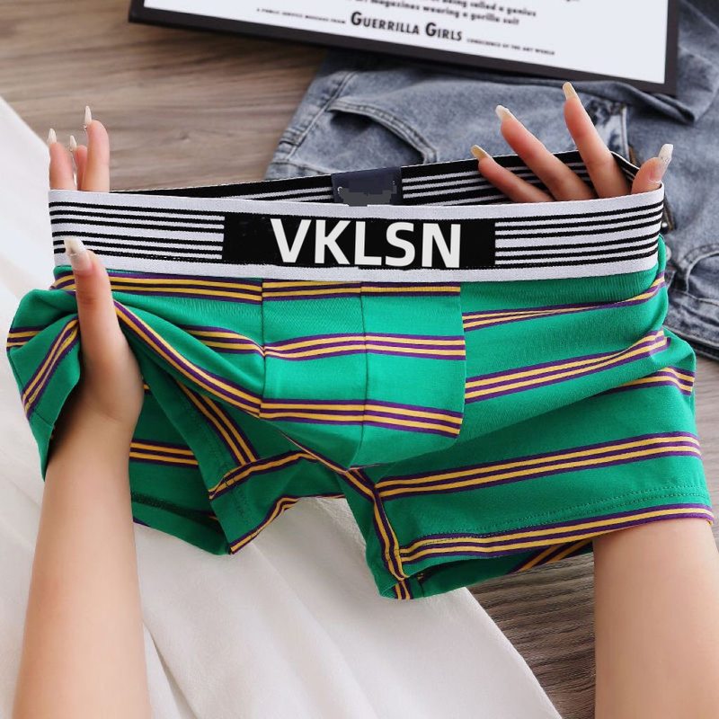 Men's Underwear Comfortable Breathable Boxer Briefs Trendy Fashion Boxer Shorts Youth_voghion.com