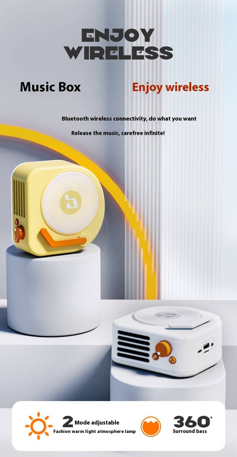 Mini Retro Bluetooth Speaker - Portable Wireless Speaker For Gifts & Travel_voghion.com
