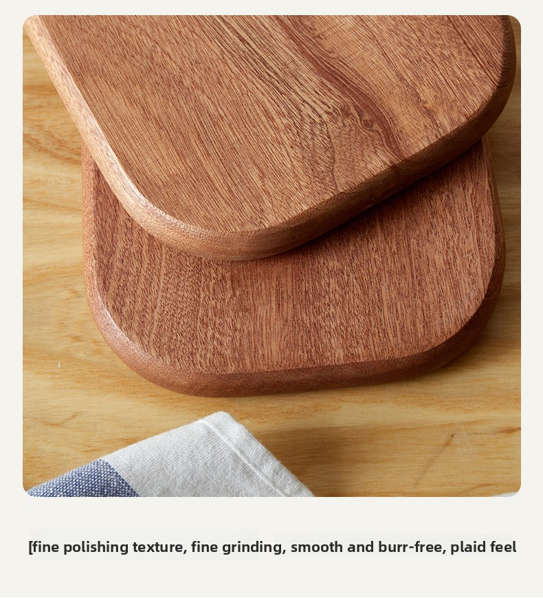 Planche à découper en bois pour enfants - Mini planche à découper pour fruits et steaks, assiette créative pour bébé en bois d'ébène_voghion.com