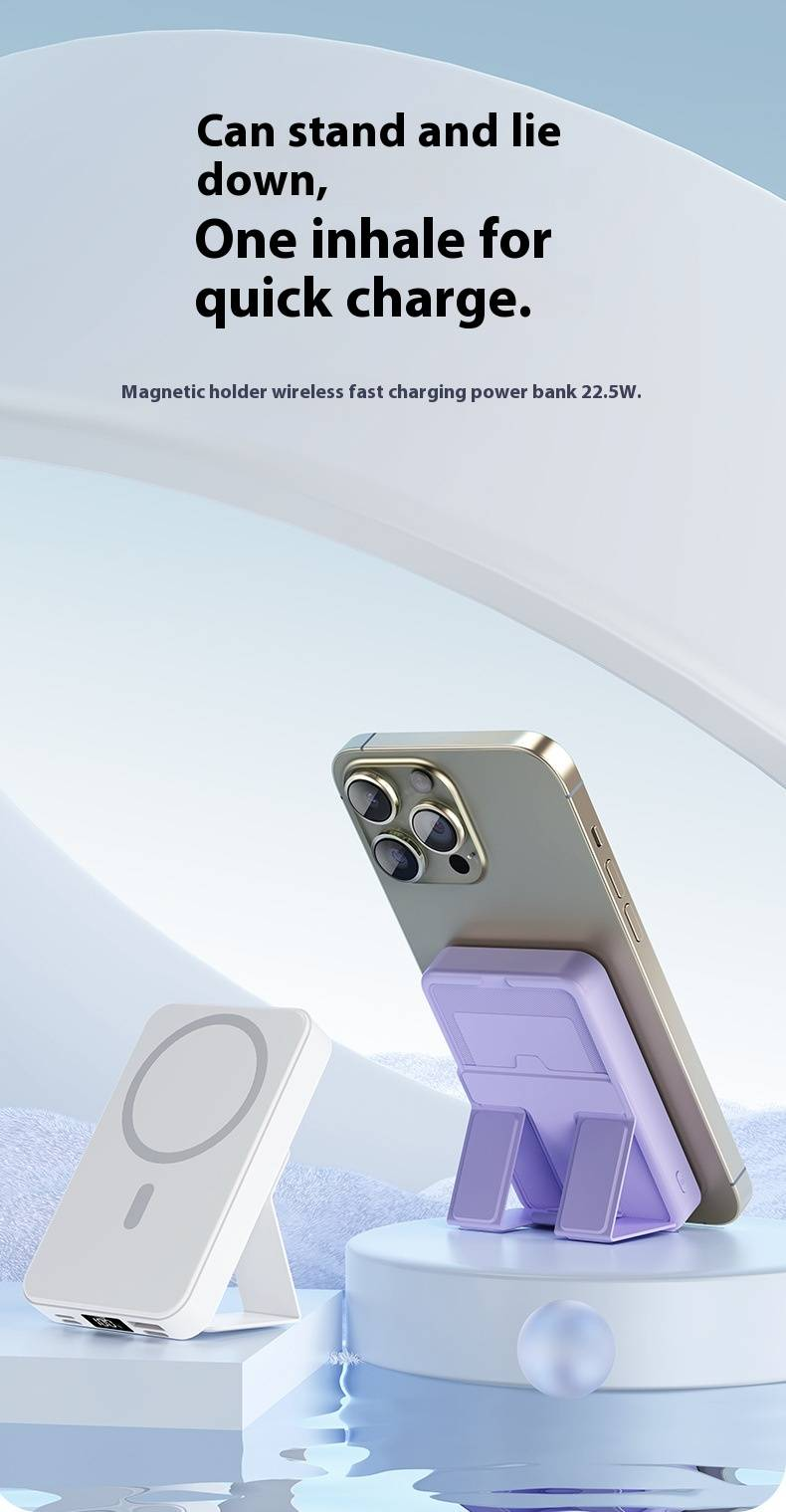 Wireless Power Bank With PD20W Fast Charging 10000mAh Ultra-Thin Design_voghion.com