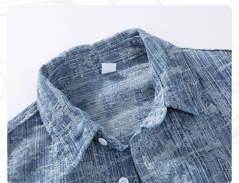 Giacca in denim da uomo, modello Old Fashion, con parte superiore spessa, versatile, vestibilità ampia, in jacquard per il commercio estero_voghion.com