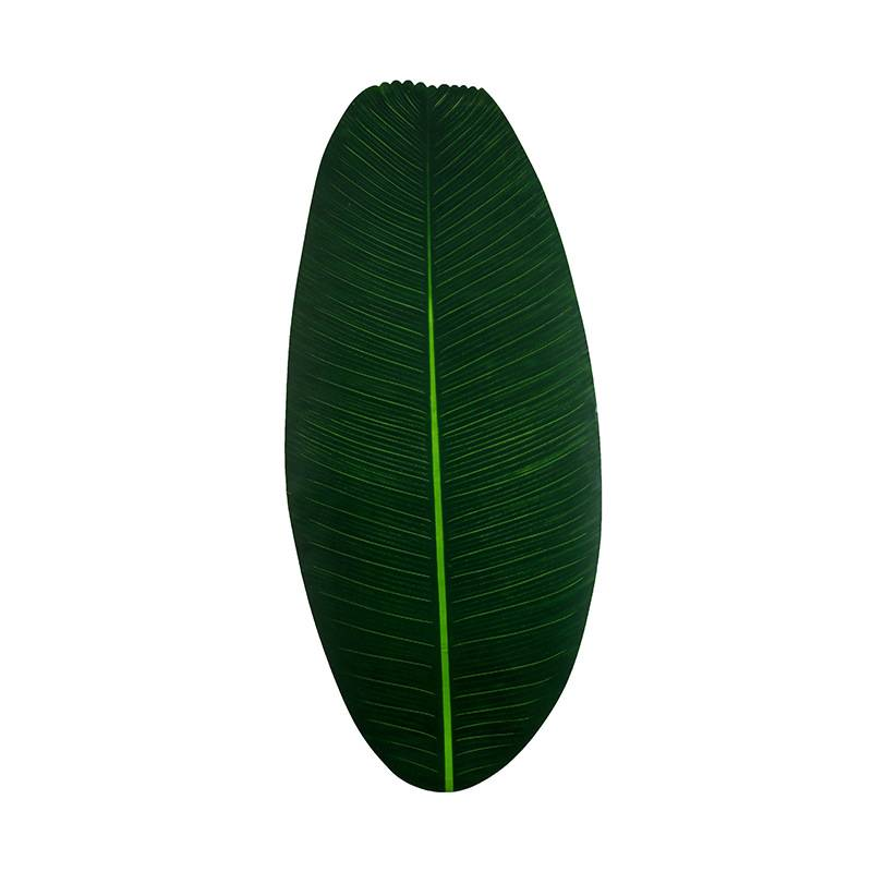 Umweltfreundlicher Tischläufer aus Bananenblättern – biologisch abbaubarer PEVA-Stoff für Boho- und modernes Essen (106 x 46 cm, tropisches Grün)_voghion.com