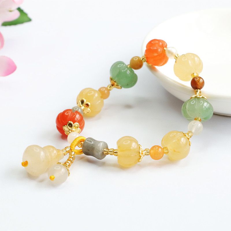 Jewelry Store For Women, Gemstone Bracelets And Necklaces, Natural Golden Silk Jade Bracelets, Jade Bamboo Joint Bracelets For Women._voghion.com